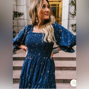 Starry blue dress